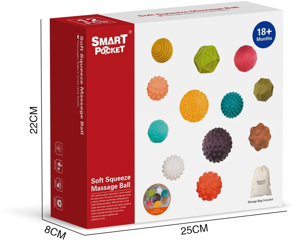 Soft Squeeze Ball 12 - Smart Pocket - S-Y041