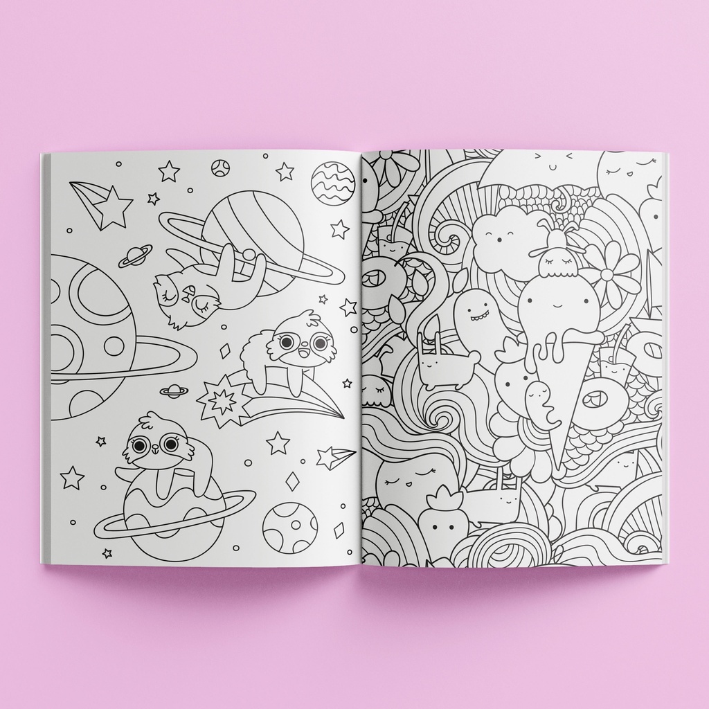  Kaleidoscope Sweet Treats Coloring Activity Kit-HBM00851