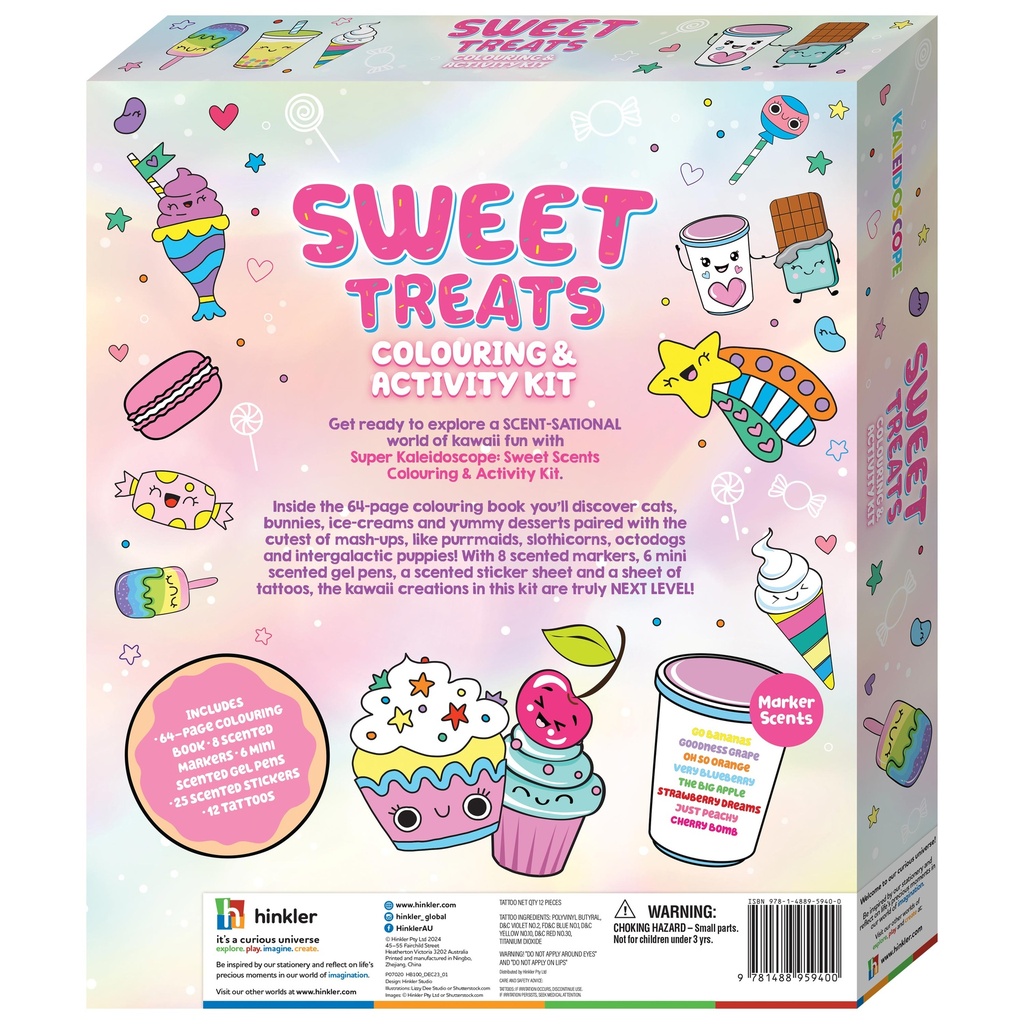  Kaleidoscope Sweet Treats Coloring Activity Kit-HBM00851