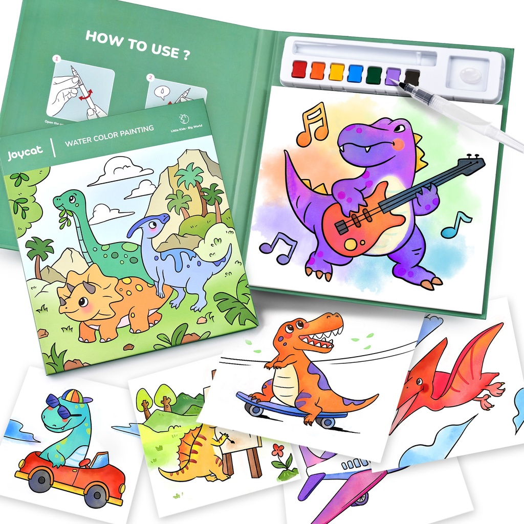 Water Color Painting Dino-Joycat SCHB007