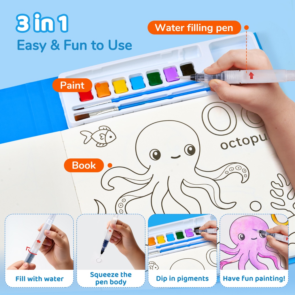 Water Color Painting Alphabet-Joycat SCHB010