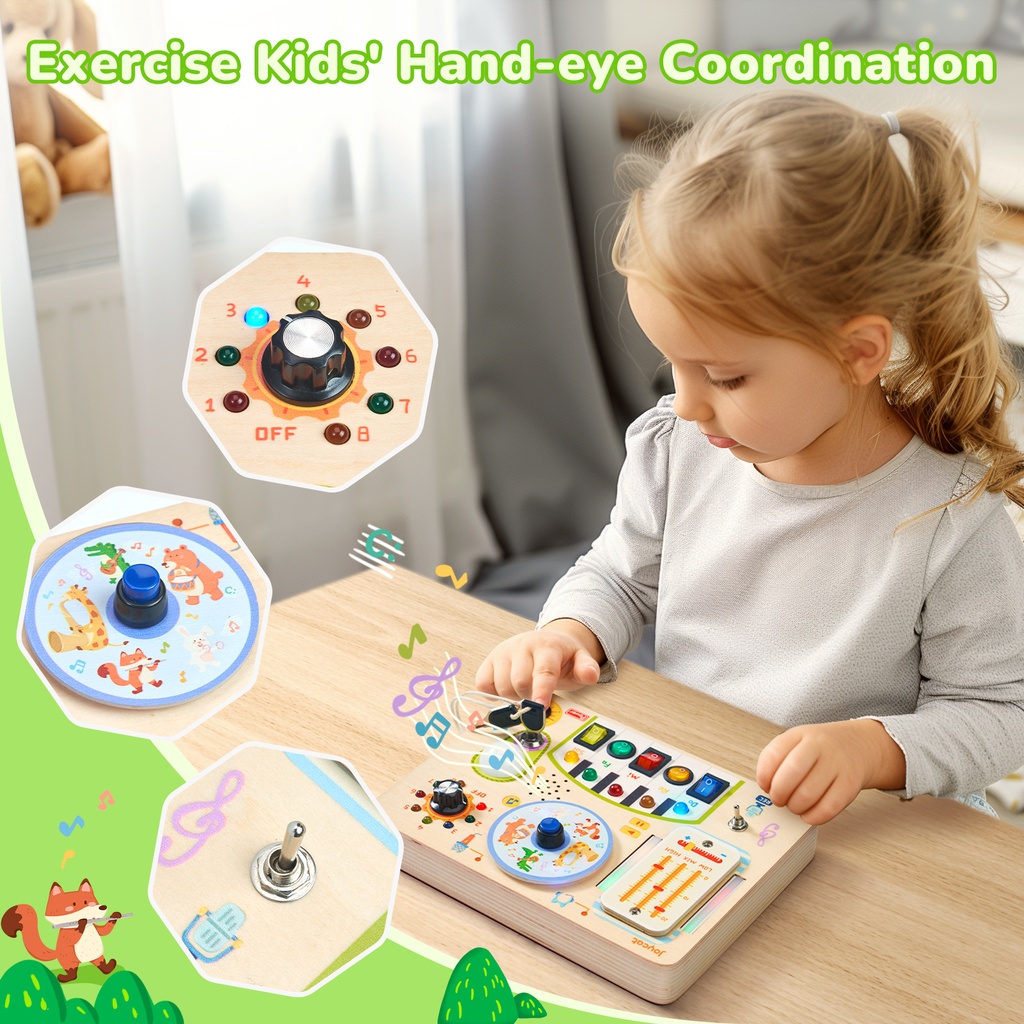Wooden LED Busy Board-Joycat MU01