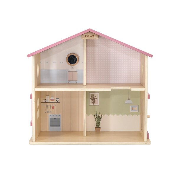 Wooden Dollhouse Pink - Viga 44256