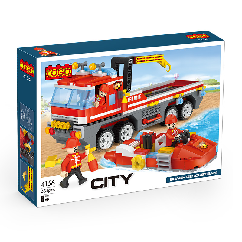 Firefighting Marine Rescue Vehicle  354PCs - COGO 4136
