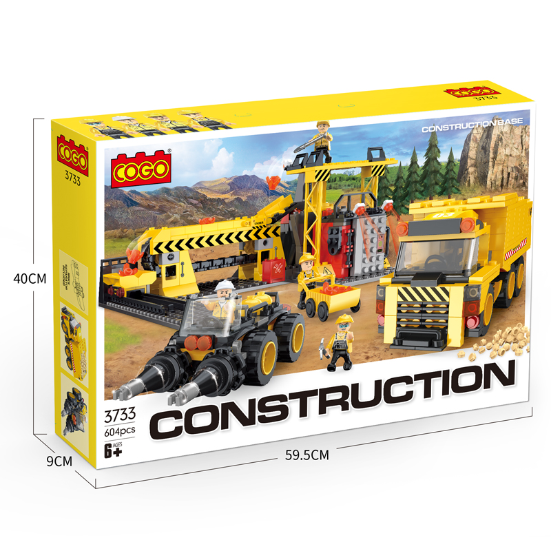Construction Set Series Yellow 604PCS-COGO 3733