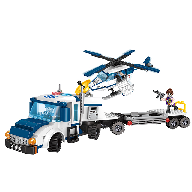 Police Transport Cart Block Set 329Pcs -COGO 4165