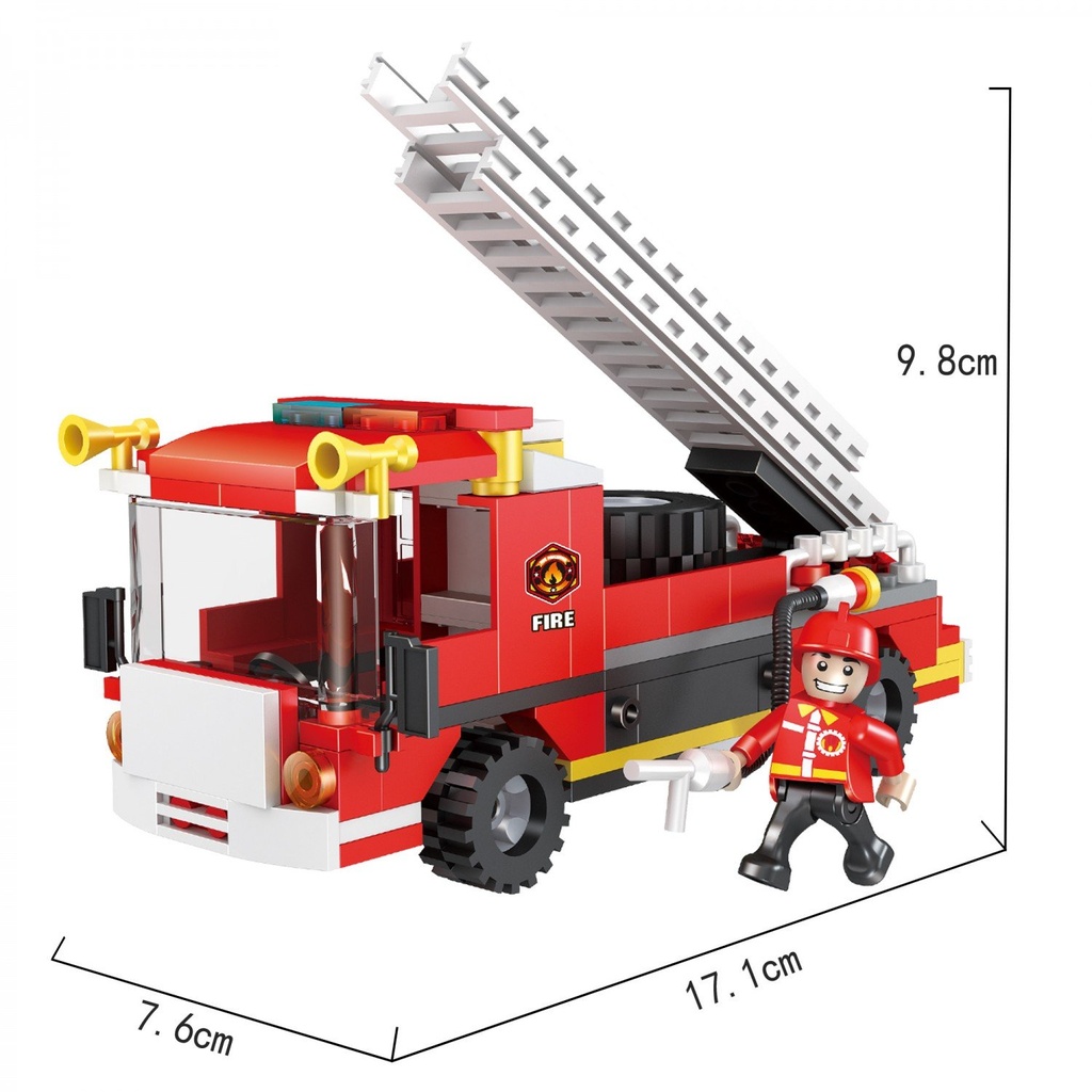 Cogo Fire Truck 184Pcs-3022-1