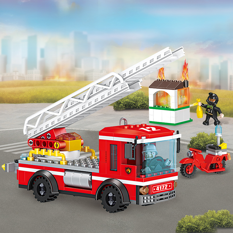 Ladder Fire Truck 260PCS-COGO 4172