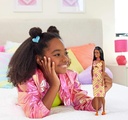 BarbieFashionistas Doll  Pink & Orange Check Dress-HYT91