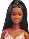 BarbieFashionistas Doll  Pink & Orange Check Dress-HYT91