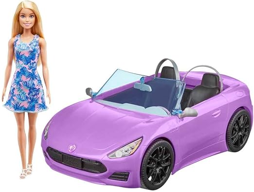 Barbie Glam Convertible Vehicle Doll-HBY29