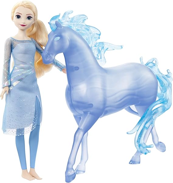 Frozen Fashion Doll Elsa & Nokk Horse Set-HLW58