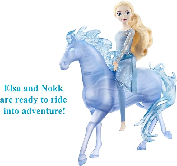 Frozen Fashion Doll Elsa & Nokk Horse Set-HLW58