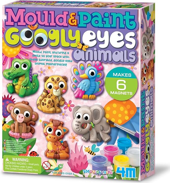 4M Mould & Paint Googly Eyes Animals-00-04800
