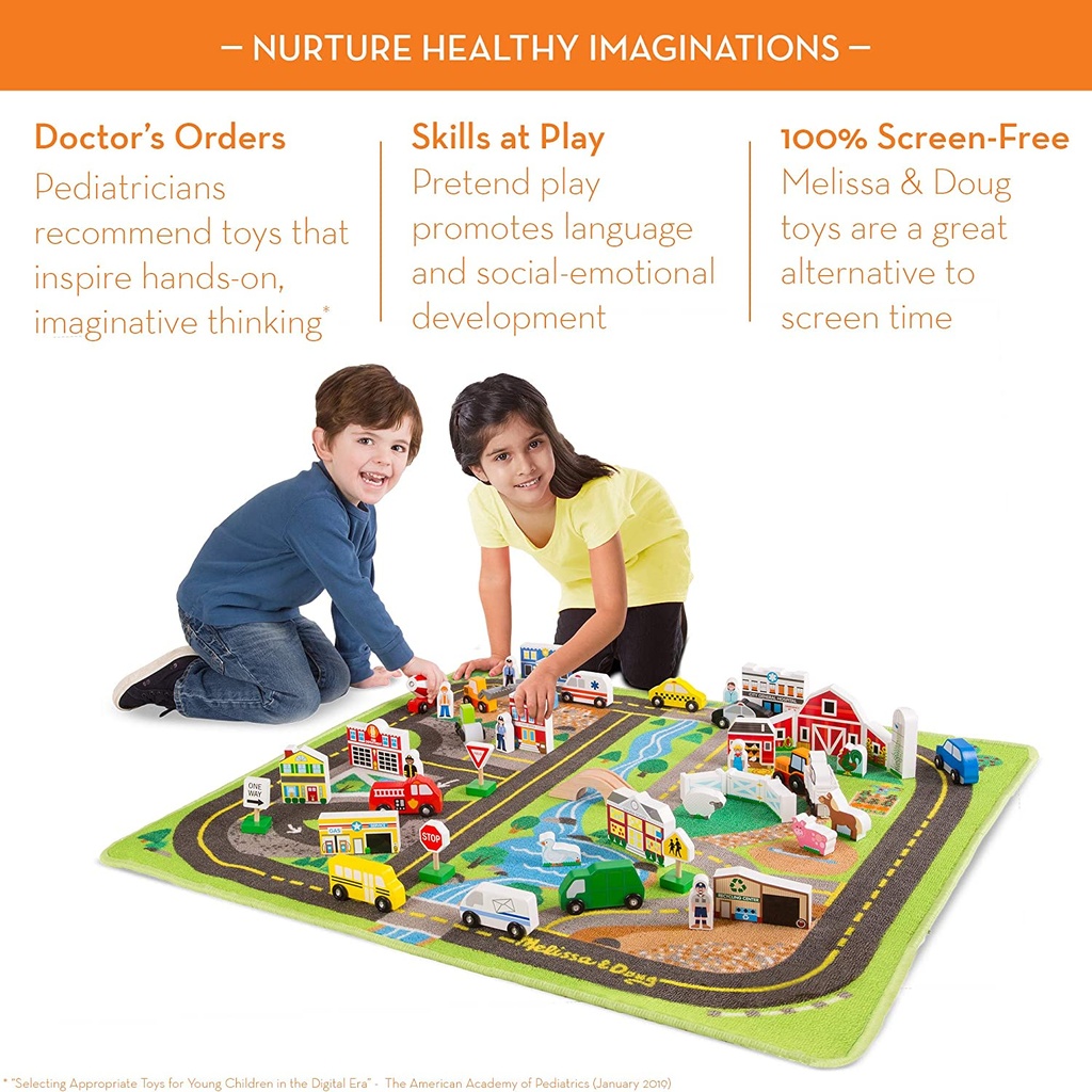 Deluxe Road Rug PlaySet - Melissa & Doug 5195