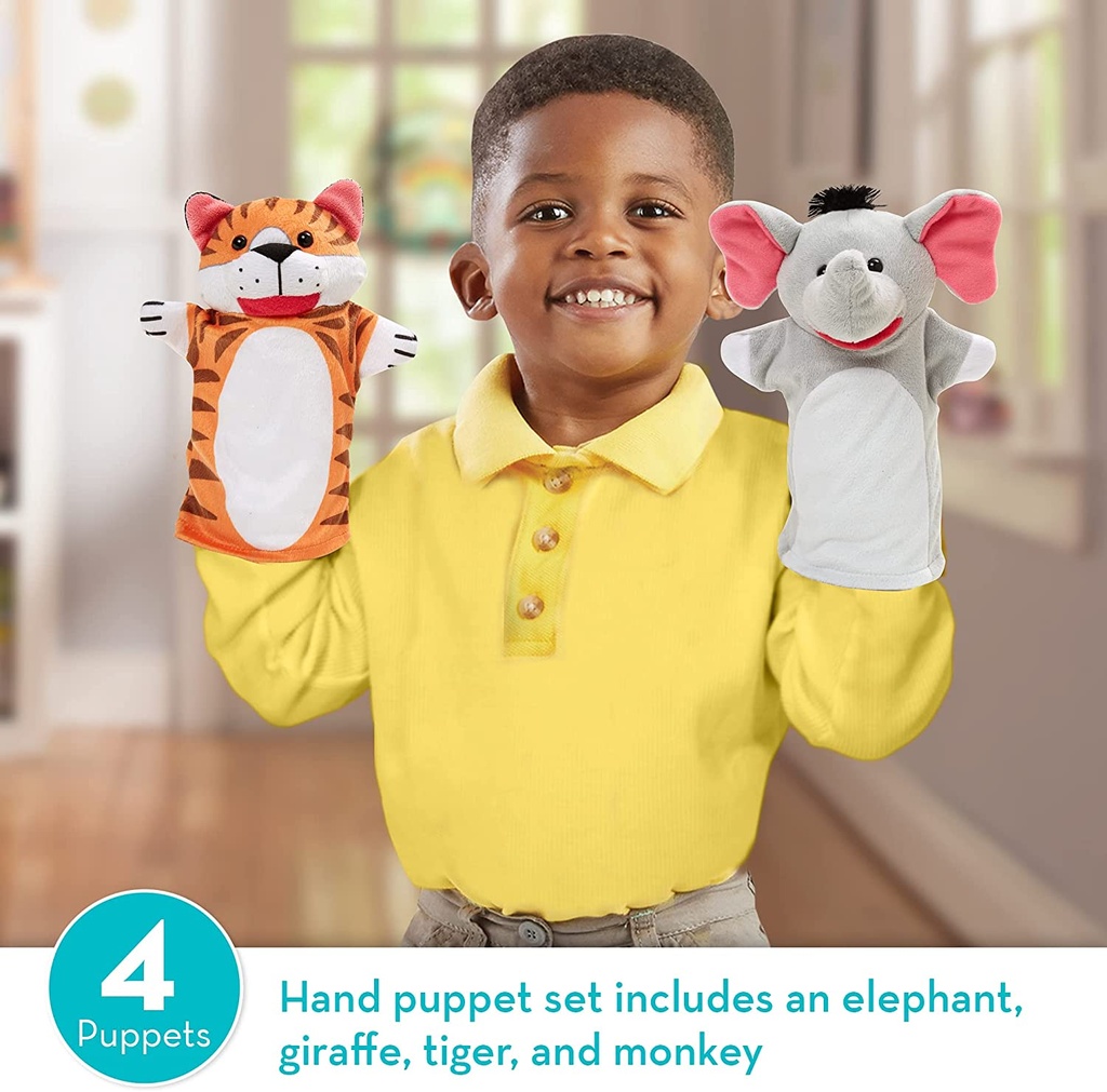 Zoo Friends Hand Puppets - Melessa & Doug - 9081