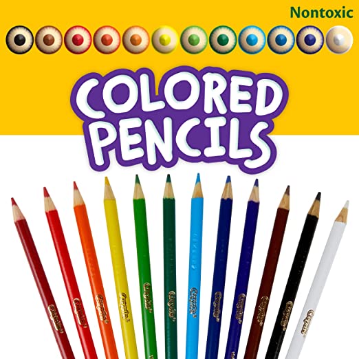 12 Ct Colored Pencils, Short -Crayola 68-4112