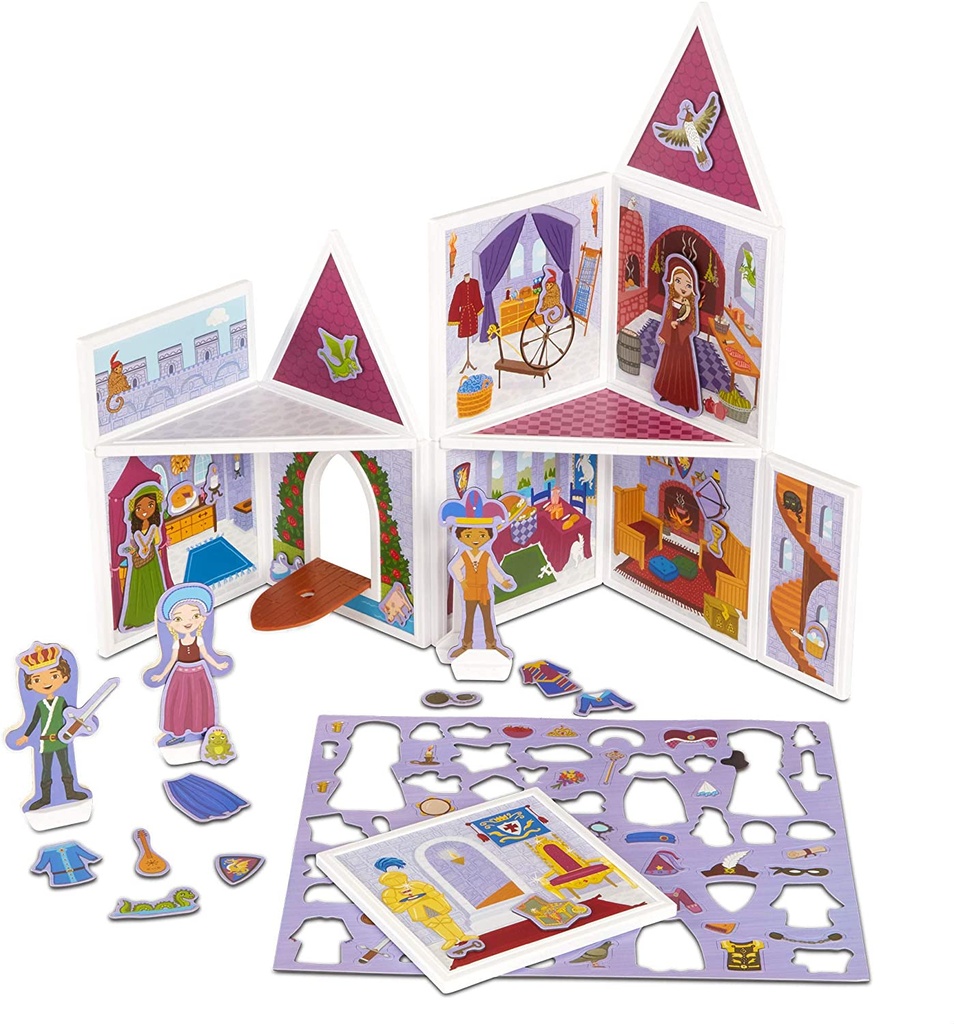 Magnetic Building Playset Medieval Castle - Melissa & Doug 30662