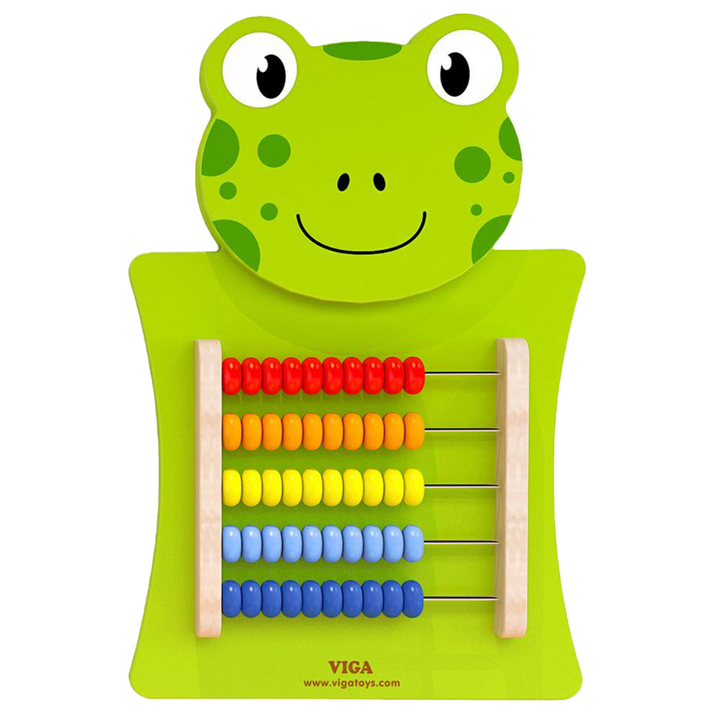 Wall Toy:  Abacus Frog - Viga 50679