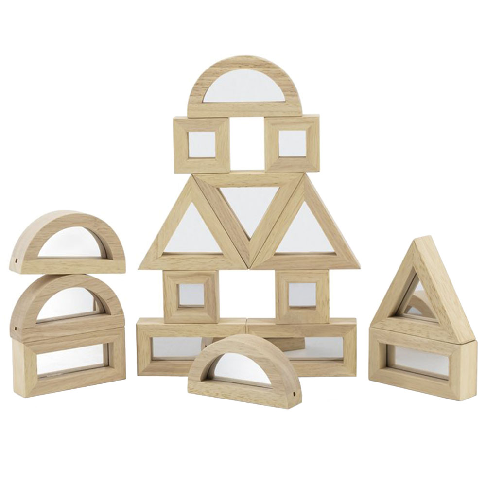 Large Mirror Block Set 16Pcs - Viga 44564