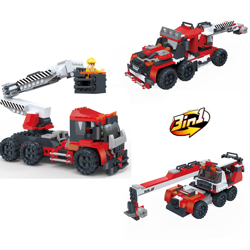 3 In 1 Crane Set 300Pcs - COGO 3728