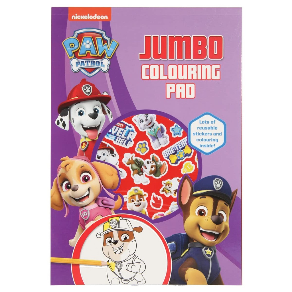 Jumbo Coloring Pad - PAW Patrol 9781788243599