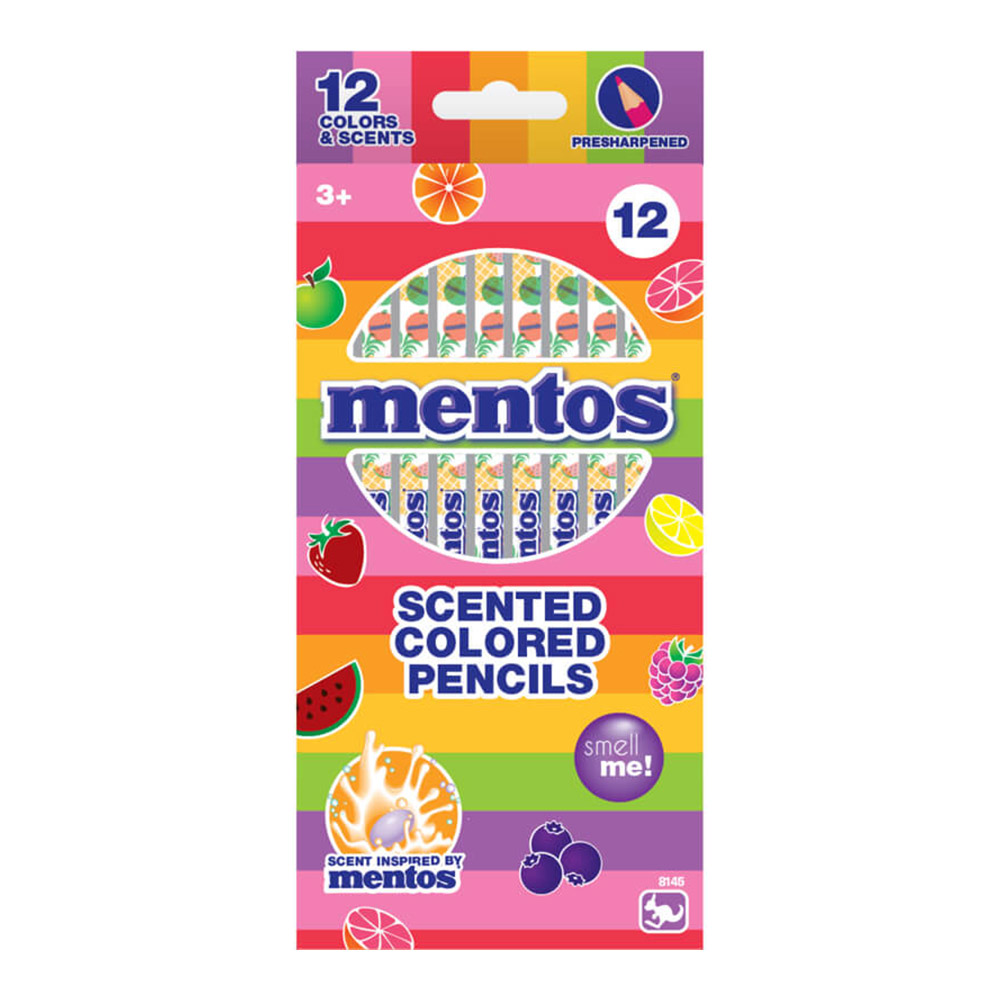 Mentos Colored Pencils 12Pcs - Kangaru 8145