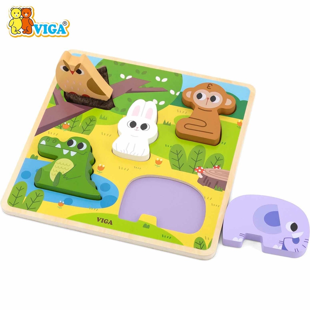 Tactile Puzzle-Forest - Viga 44663