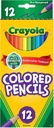 12 Ct Colored Pencils, Short -Crayola 68-4112