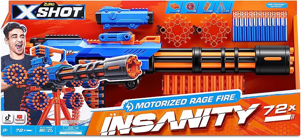 X-Shot Insanity Motorized Gun w/ Tripod - 36605