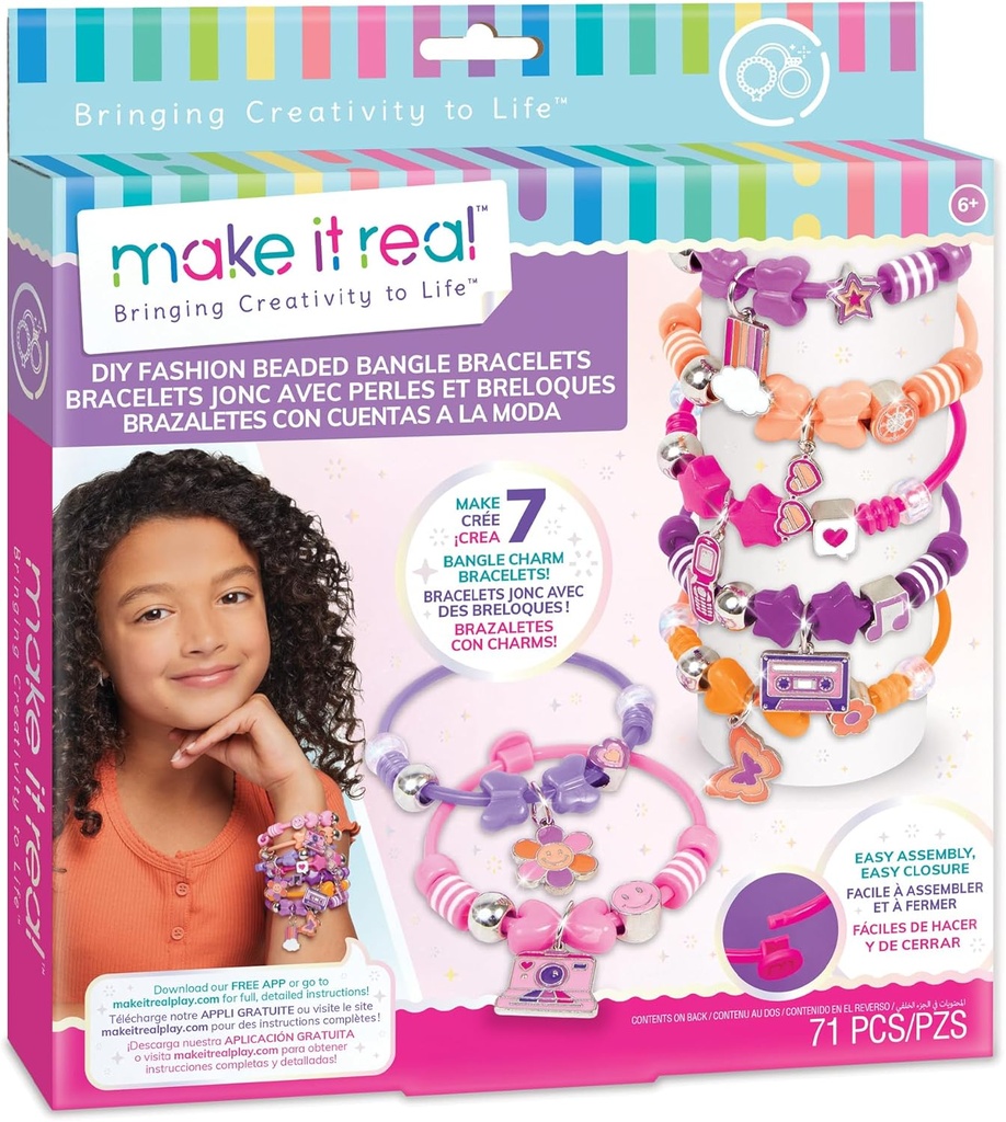 DIY Fashion Beaded Bangle Bracelets-1329