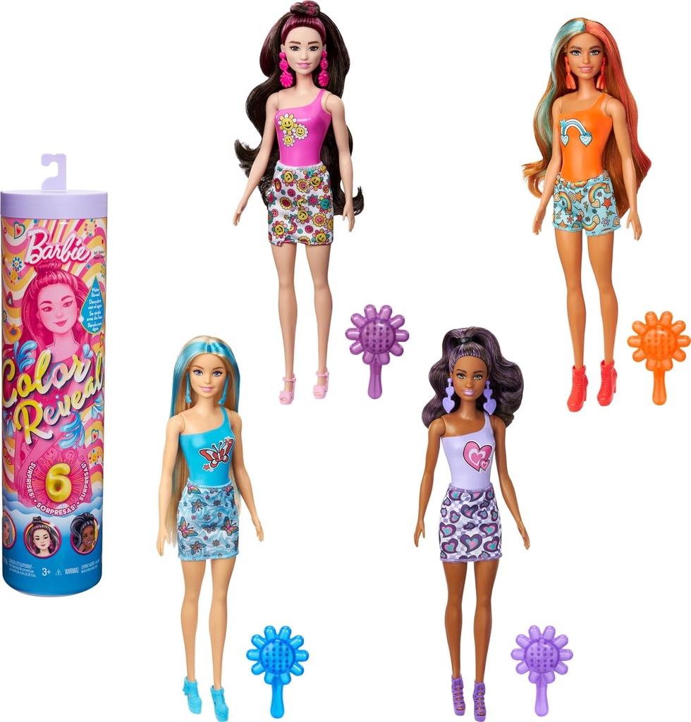 Barbie Color Reveal Rainbow Groovy-HRK06