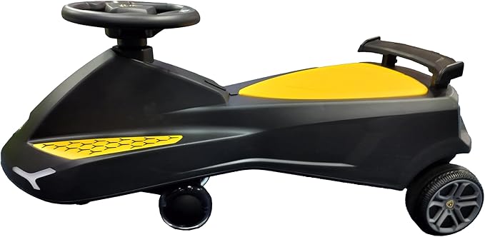 Lamborghini Swing Car Black-LEB-LB2003-BK