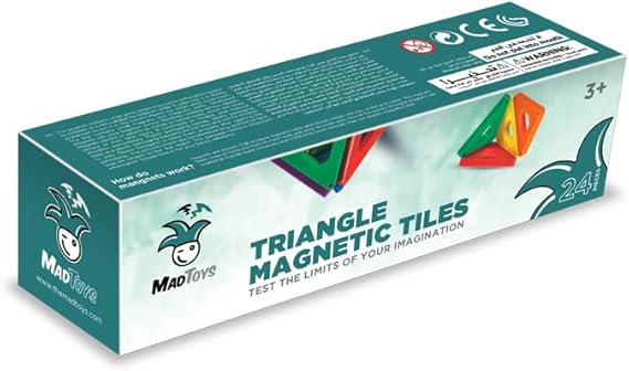 TRIANGLE MAGNETIC TILES 24 PCS-877375