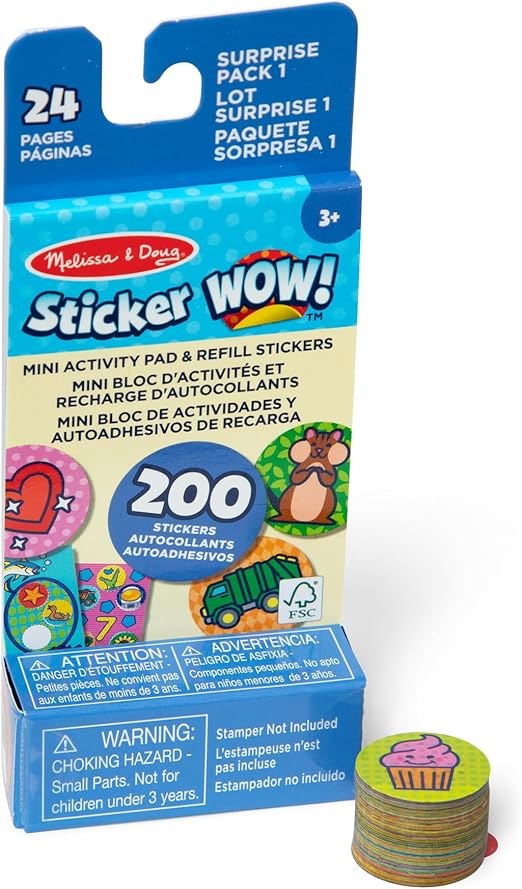 Sticker WOW Mini Activity Pad  Surprise Pk -MD50299