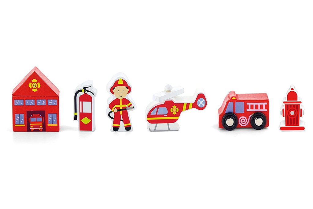 Train Set Accessories Fire Station - Viga 50815