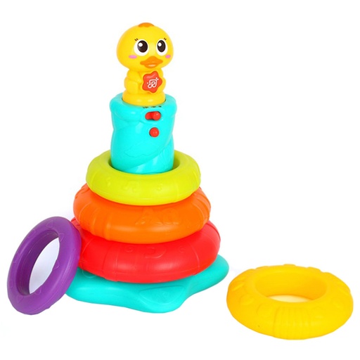 [6902503120237] Baby Toy Rainbow Duck Stacking Toy-Hola 2101