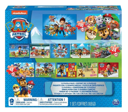 [6041049] 12 Puzzle Pack - PAW Patrol 6041049