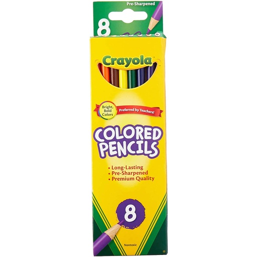 [68-4008] Color Pencils 8Pcs - Crayola 68-4008