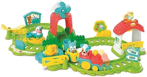 [8005125173853] Train Farm Playset - Clementoni - 17385