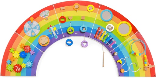 [6971608446429] Wall Toy: Wall Activity Sensory Arc Rainbow - Viga 44642