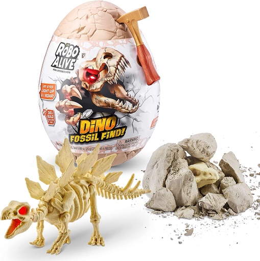 [193052034212] Robo Alive Dino Fossil Find Surprise Egg -Zuru 7156