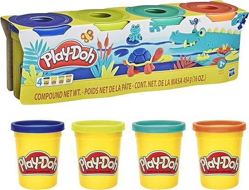 [5010993558957] PLAY-DOH WILD 4PK 4OZ-E4867