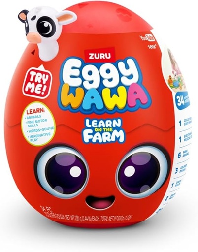[193052064936]  EGGYWAWA  FARM ANIMALS SURPRISE EGG-15102