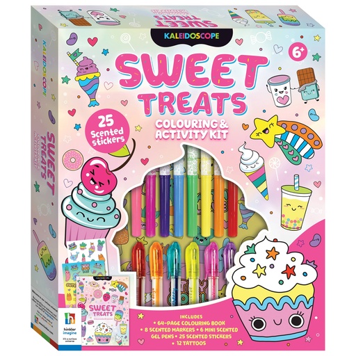 [9781488959400]  Kaleidoscope Sweet Treats Coloring Activity Kit-HBM00851