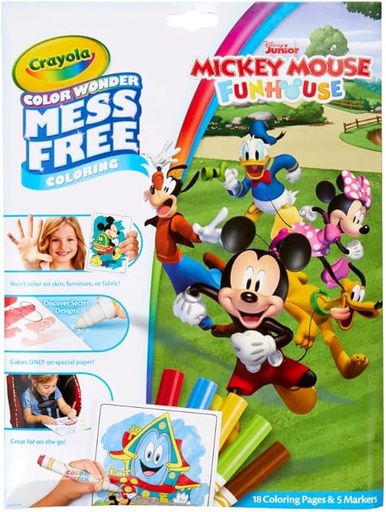 [71662270063] CW Coloring Pad & Markers Mickey Mouse-7006