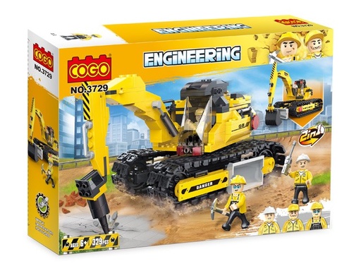 [6937645537292] 2-in-1 Excavator 367PCS-COGO  3729