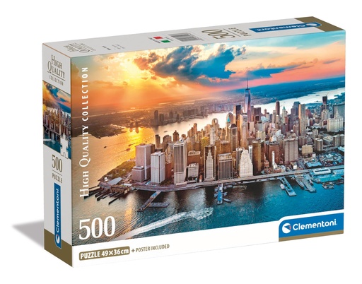 [8005125355433] CLEM PUZZLE  NEW YORK+POSTER 500PCS-35543