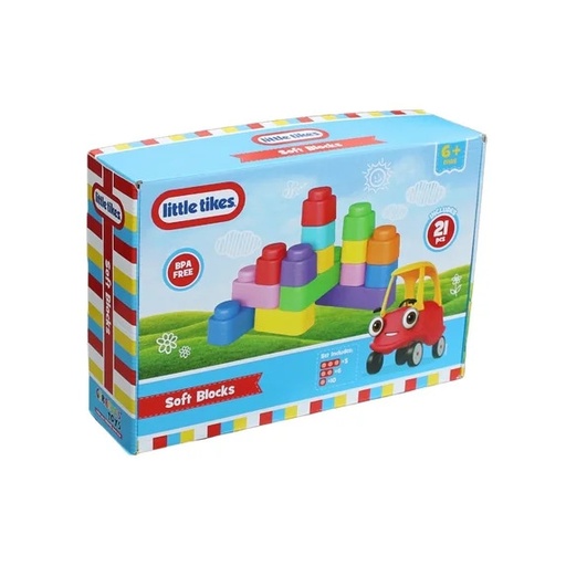 [4743345680037] Little Tikes Soft blocks set 10 pcs-GT8003