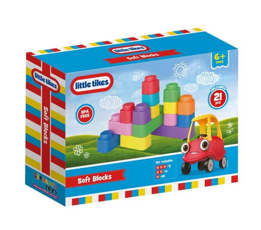 [4743345680013] Little Tikes Soft blocks set 21 pcs-GT8001